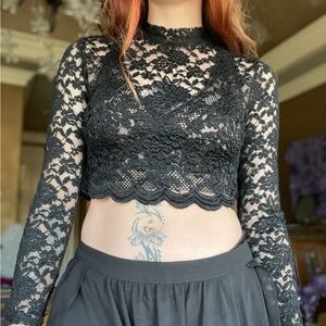Lace Sheer Shirt